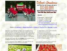 Tablet Screenshot of degrootsstrawberries.com